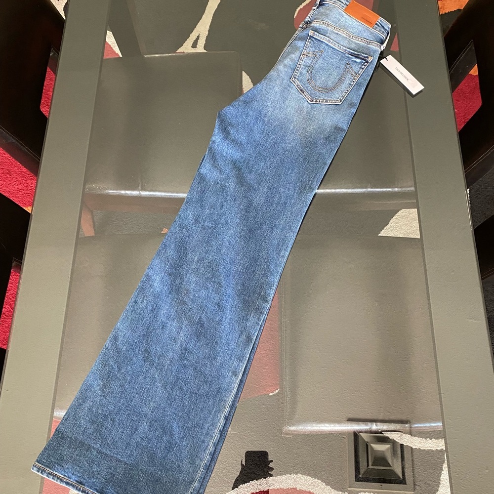 NWT True Religion High Rise, Wide Leg Jeans 28/6 - Picture 13 of 16